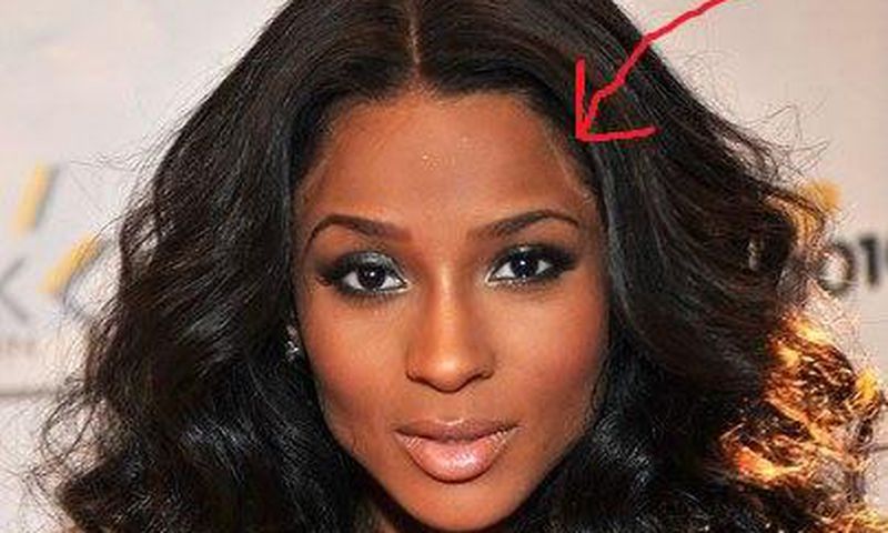 Ciara's lace frontal wig is a bad match for her skintone here