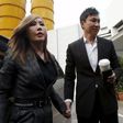 City Harvest Church founder, Kong Hee and his wife, Sun Ho, also known as Ho Yeow Sun, arrive at the State Courts in Singapore