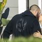 Ronda Rousey and boyfriend, Travis Browne kiss during a walk