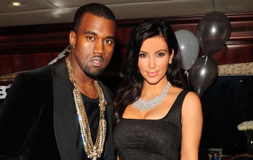 Kanye West and Kim Kardashian