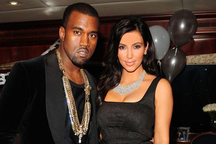 Kanye West and Kim Kardashian