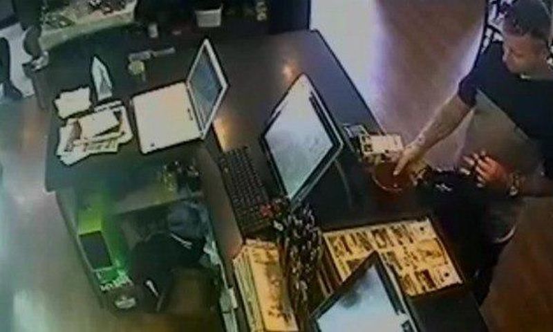 Security footage showing the suspect