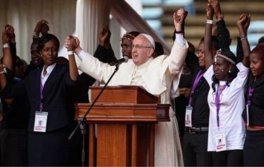 Pope urges Kenyans to end tribalism