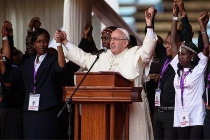 Pope urges Kenyans to end tribalism