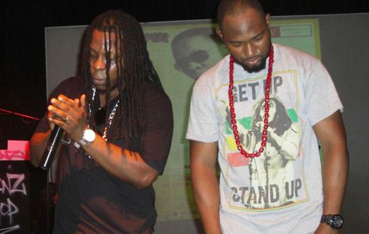 Edem performing at “Accra Hip-hop Week”
