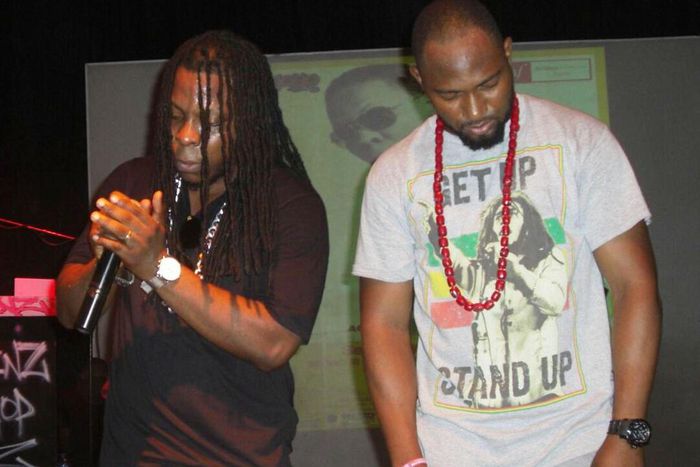 Edem performing at “Accra Hip-hop Week”