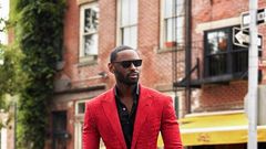 Davidson Frere looking dapper in a suit