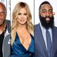 Lamar Odom, Khloe Kardashian and James Harden