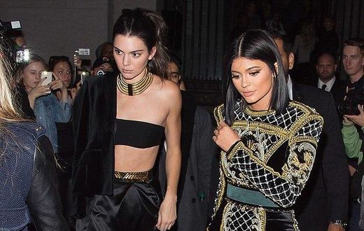Kendall and Kylie Jenner make stunning appearnace at Balmain and H&M Fashion Show