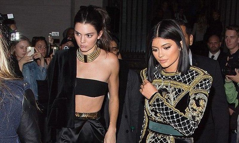 Kendall and Kylie Jenner make stunning appearnace at Balmain and H&M Fashion Show