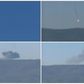 A combination picture taken from video shows a war plane crashing in flames in a mountainous area in northern Syria after it was shot down by Turkish fighter jets near the Turkish-Syrian border November 24, 2015.