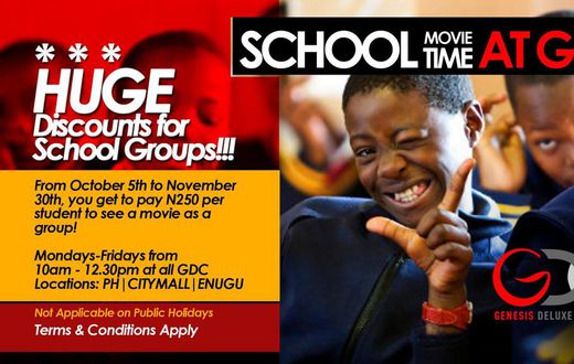 The logo of the School Movie Time at Genesis
