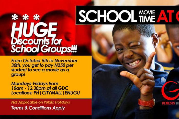 The logo of the School Movie Time at Genesis