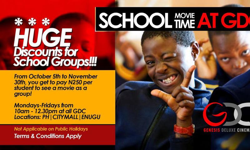 The logo of the School Movie Time at Genesis