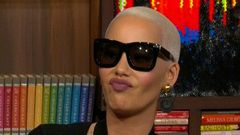 Amber Rose seals lips on Kardashians, Kanye West questions on 'Watch What Happens: Live'