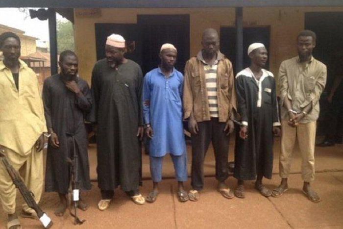 The seven suspects  (Photo credit: GBC)