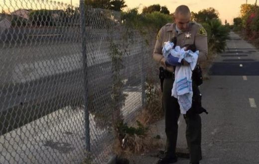 Newborn baby buried alive under road construction bitumen