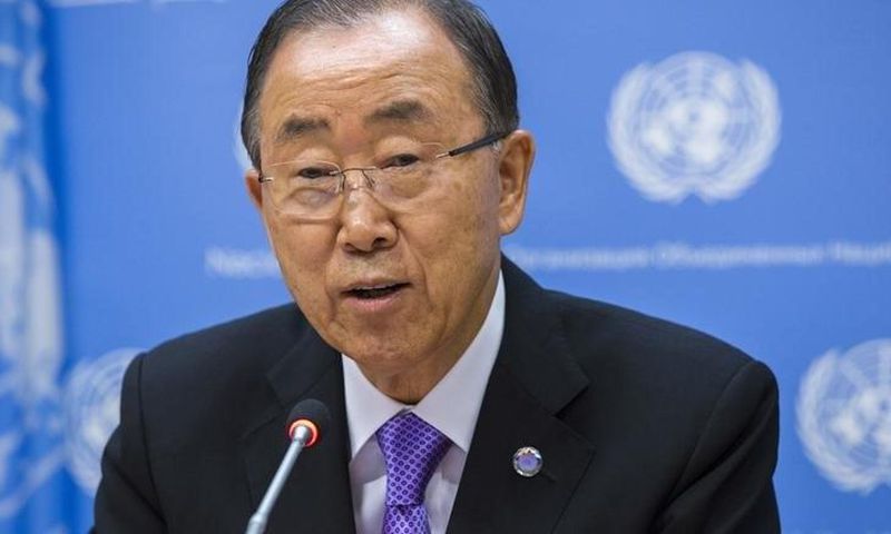 United Nations Secretary General Ban Ki-moon addresses the media ahead of the U.N. General Debate at U.N. headquarters in New York September 16, 2015.   REUTERS/Lucas Jackson