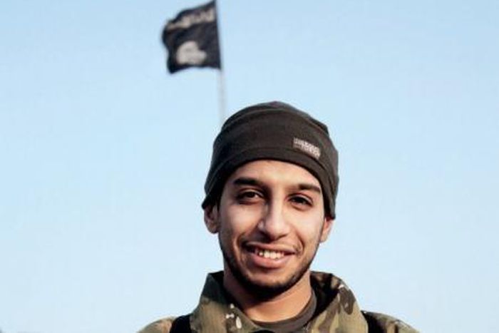 An undated photograph of a man described as Abdelhamid Abaaoud that was published in the Islamic State's online magazine Dabiq and posted on a social media website.