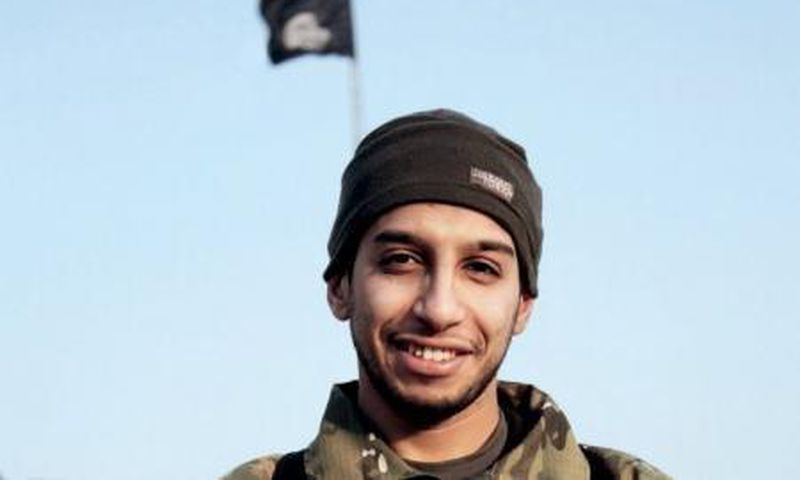 An undated photograph of a man described as Abdelhamid Abaaoud that was published in the Islamic State's online magazine Dabiq and posted on a social media website.