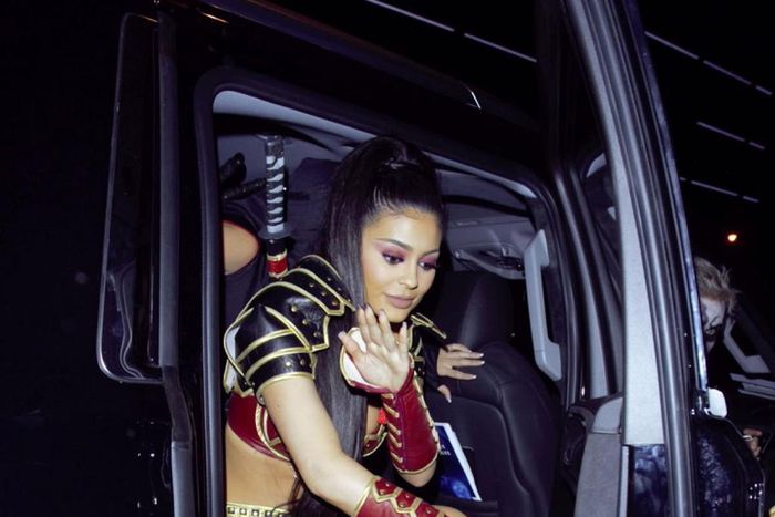 Kylie Jenner arrives Halloween party in West Hollywood, California