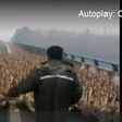Geese blocking an expressway in China