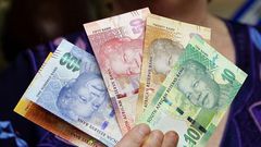 South African rand notes in a file photo.     REUTERS/Siphiwe Sibeko