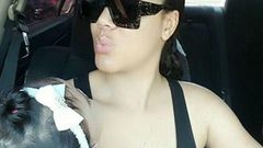Nadia Buari with one of her daughters.