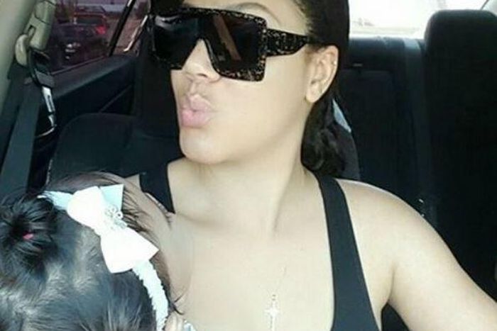 Nadia Buari with one of her daughters.