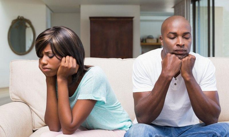 Unhappy couple