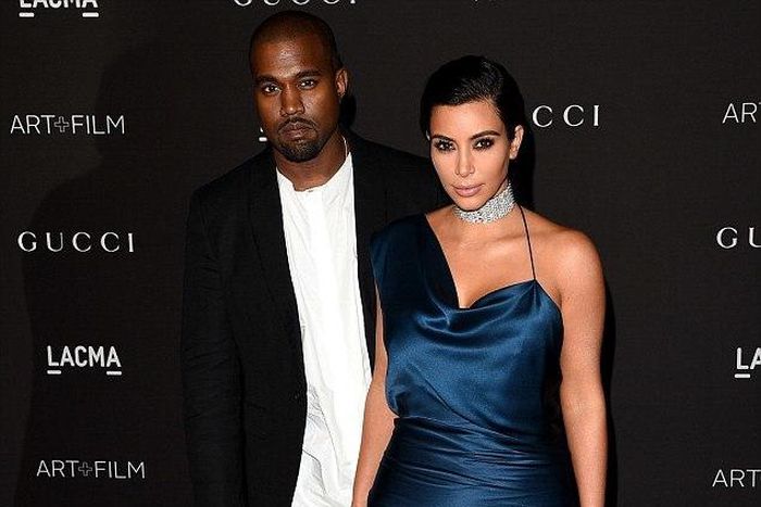 Kim Kardashian and Kanye West at LACMA