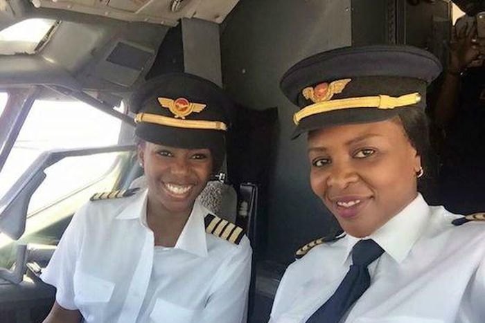Zimbabwe witness its first all female flight deck crew flying Air Zimbabwe’s Boeing 737