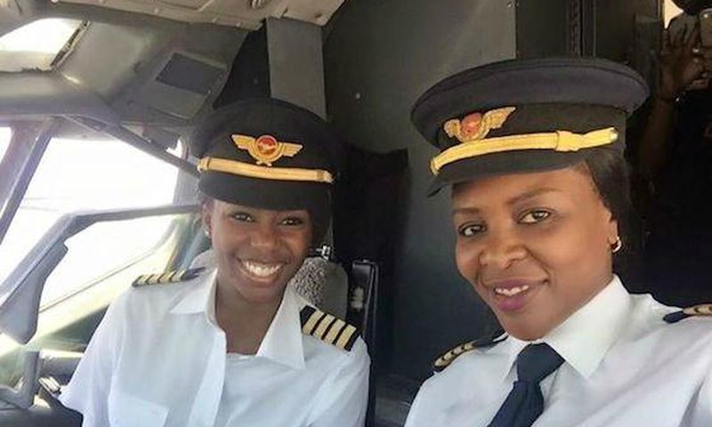 Zimbabwe witness its first all female flight deck crew flying Air Zimbabwe’s Boeing 737