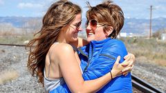 Becca Schwartz (left) and Autumn Hickman right are among the thousands of same-sex Utah couples now able to marry following a Supreme Court judgment