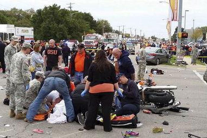 Oklahoma parade crash suspect charged with four counts of murder