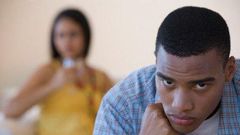 Unhappy couple