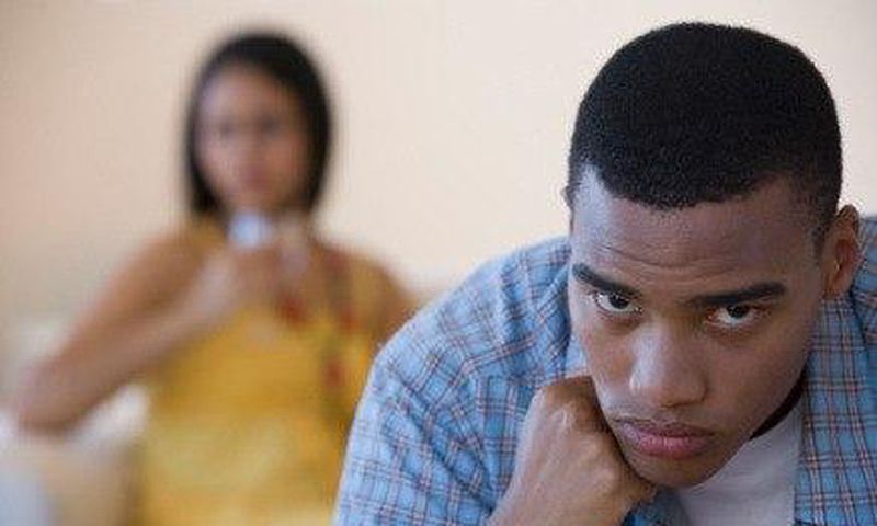 Unhappy couple