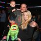 pregnant Tiffany Thornton and Chris Carney with their first son