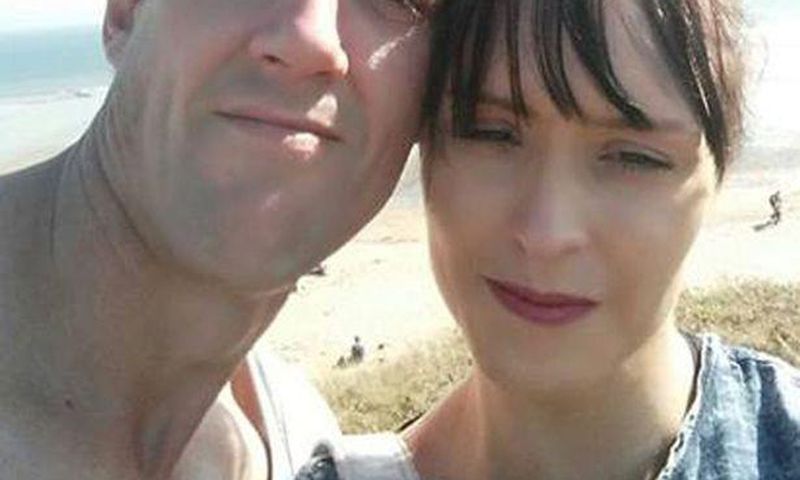 Keith Hughes and fiancée, Stacey Gwilym