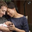 Mark Zuckerberg and Priscilla Chan with their new daughter Max. Photograph: AP