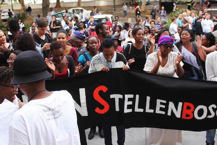 South Africa students protest
