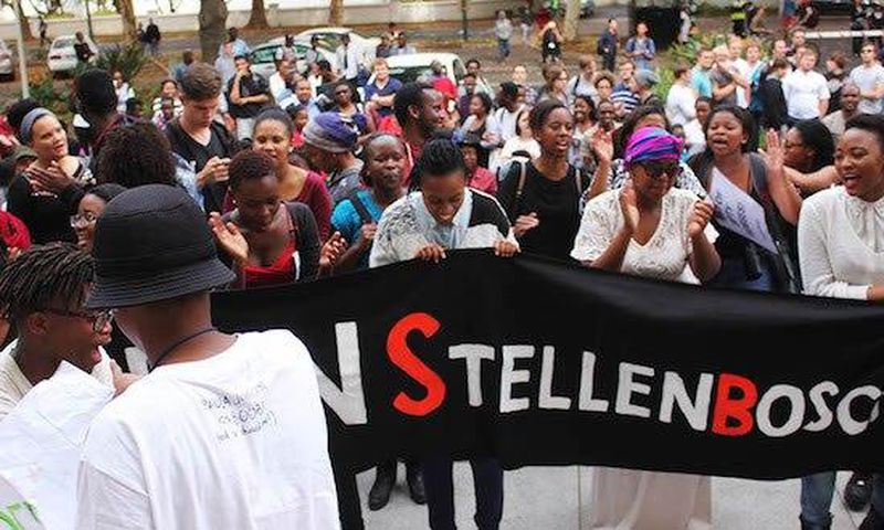 South Africa students protest