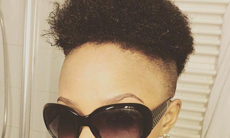 Controversial singer, Maheeda, shows of bold new Mo'hawk