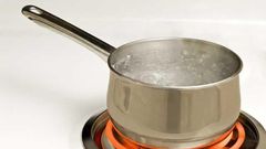 Pot of boiling water