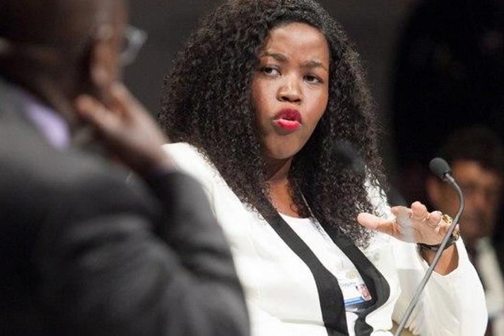 Linda Mabhena-Olagunju, Managing Director, DLO Energy Resources, South Africa at the World Economic Forum on Africa 2015 in Cape Town. The glass ceiling is still thick.
