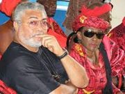 Nana Konadu and Husband, Jerry Rawlings