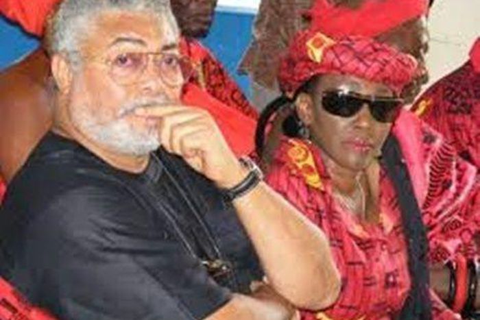 Nana Konadu and Husband, Jerry Rawlings