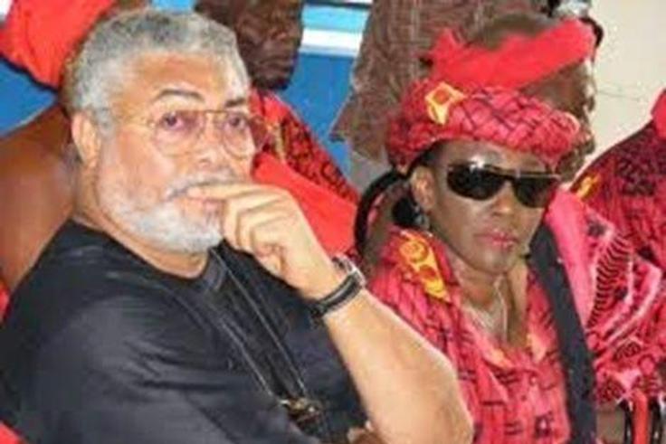 Nana Konadu and Husband, Jerry Rawlings