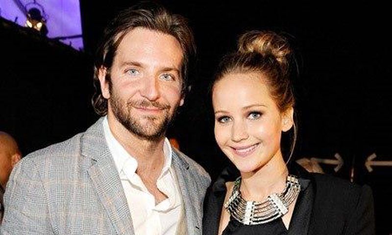 Bradly Cooper with Jennifer Lawrence