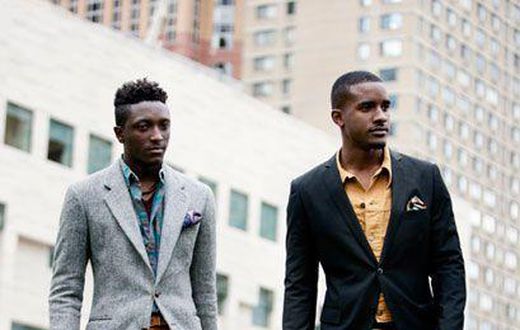 Smart-casual looking black men